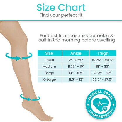 20-30 Thigh High Graduated Compression Stocking
