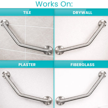 Angled Metal Grab Bar