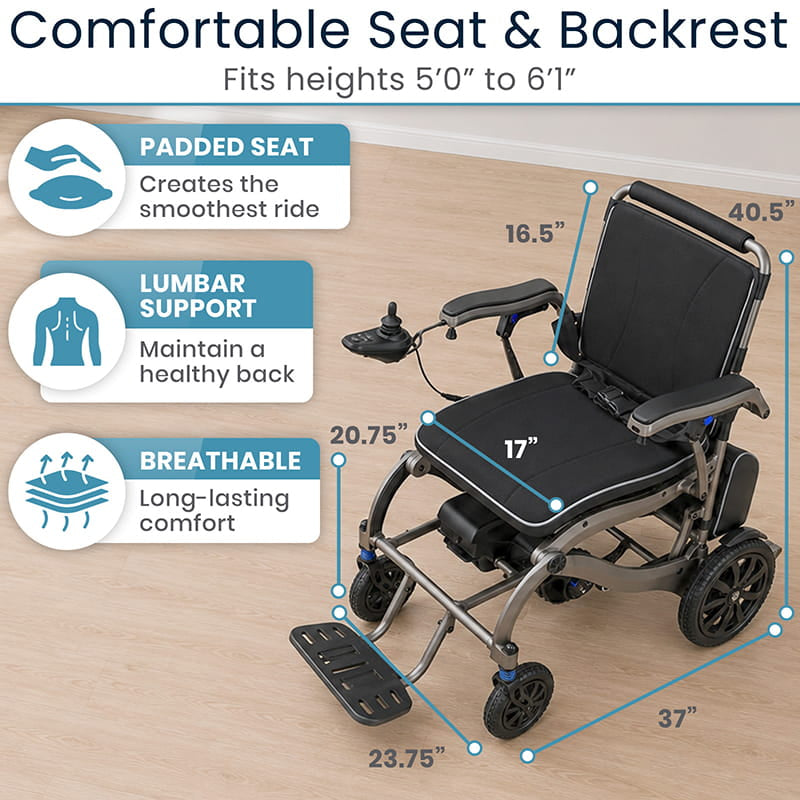Airframe Power Wheelchair - Magnesium Collection