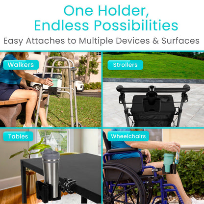 Attachable Cup and Phone Holder